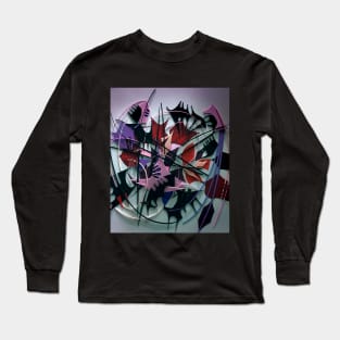 Modern Gothic- Mixed Media Collage Long Sleeve T-Shirt